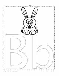The Letter B Coloring Page